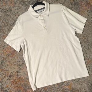 Goodfellow & Co White Polo Shirt Classic Style L